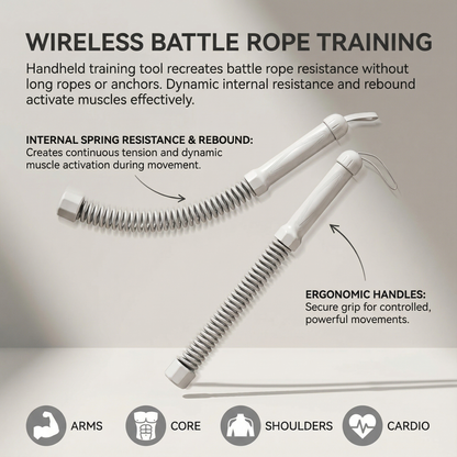 PoweredGear™ Premium Cordless Battle Rope